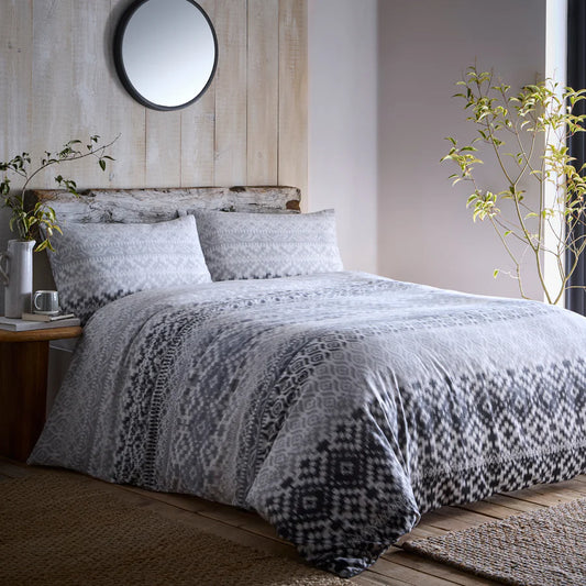 Bergen Duvet Cover Set by Appletree Hygge in Grey