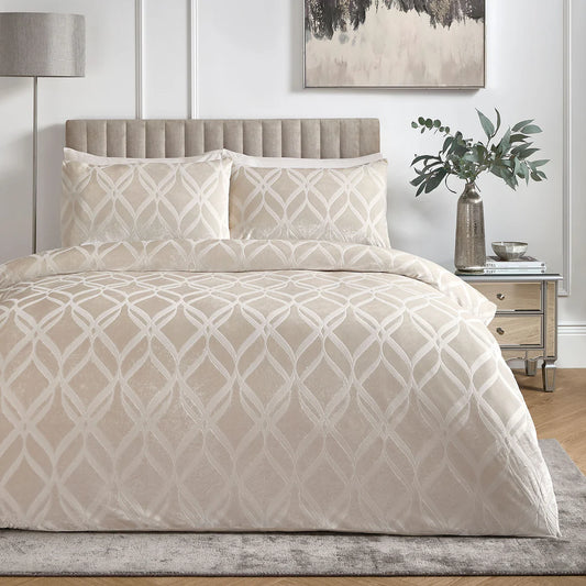 Belfort Duvet Cover Set by Soiree in Champagne