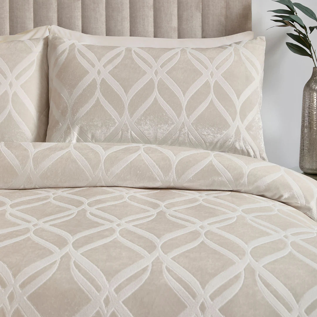 Belfort Duvet Cover Set by Soiree in Champagne