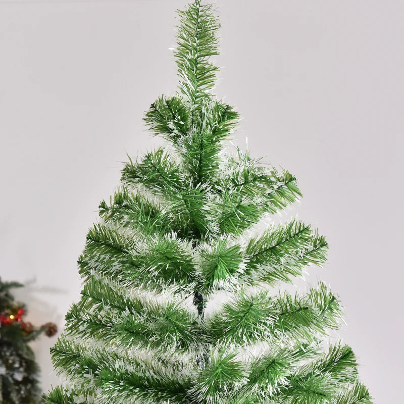 7FT Indoor Artificial Christmas Tree with Metal Stand and 968 Tips