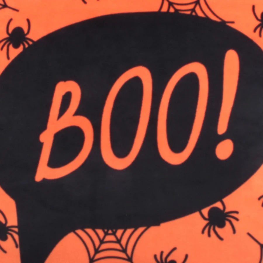 Boo Filled Cushion by Bedlam in Orange