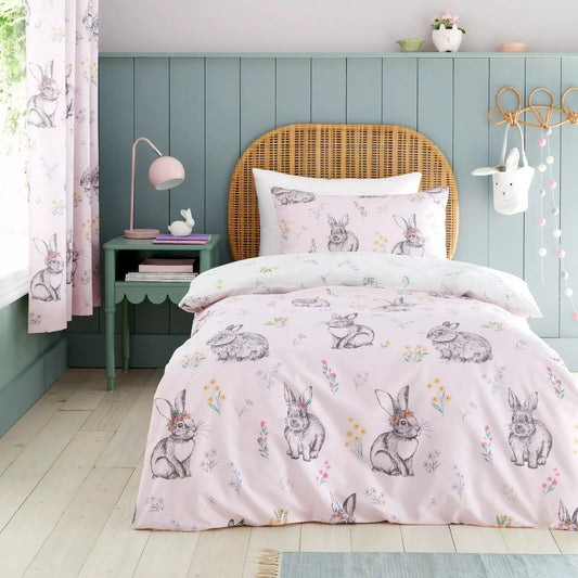 Bunny Tails Duvet Cover Set by Catherine Lansfield Kids