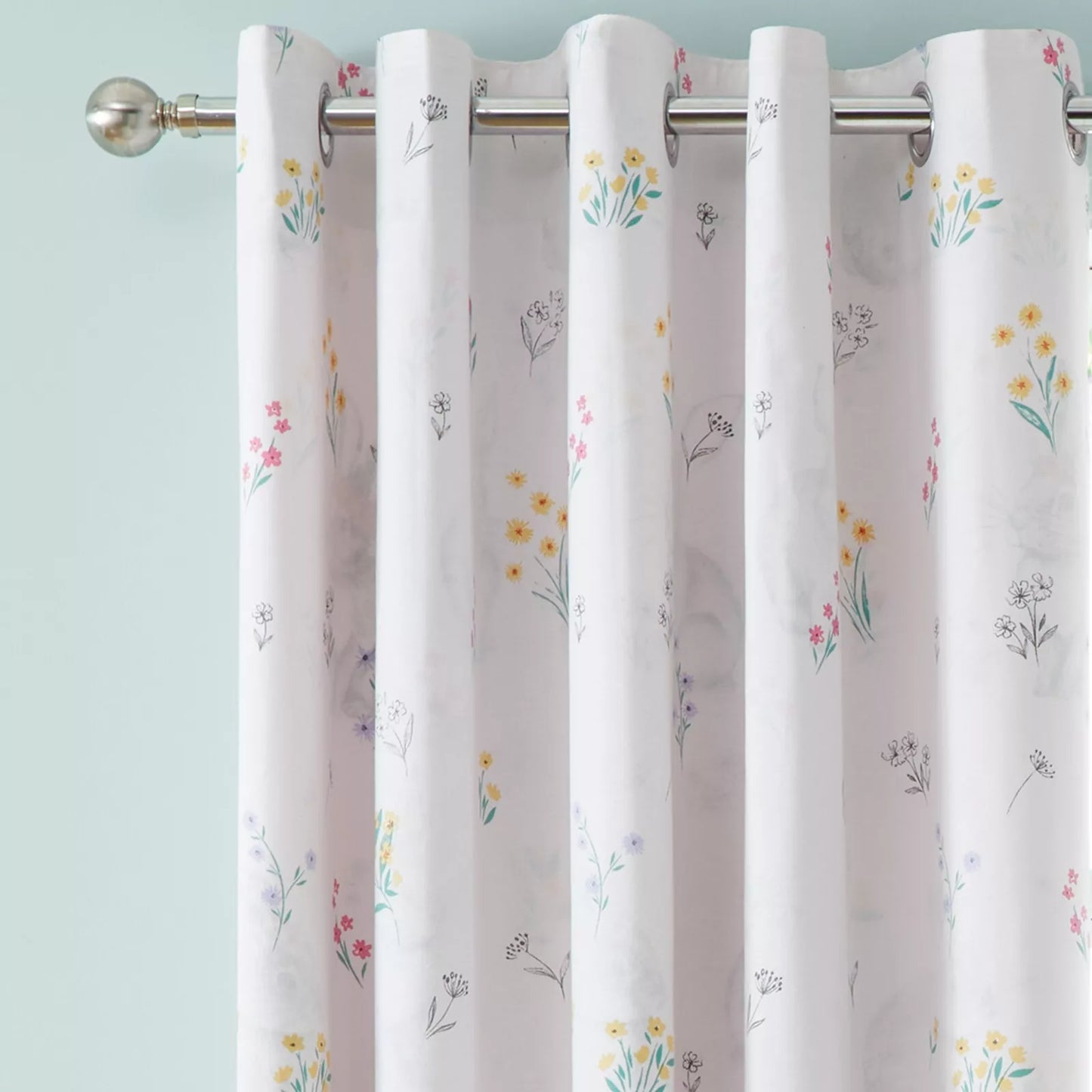 Bunny Tails Eyelet Curtains by Catherine Lansfield Kids