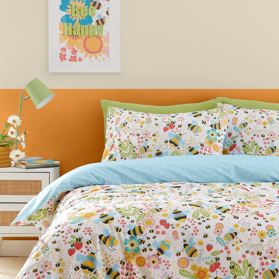 Buzzy Bee Duvet Cover Set by Fusion in Ochre