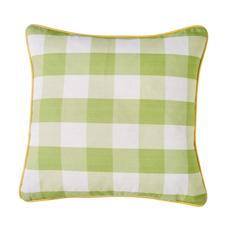 Buzzy Bee Outdoor Filled Cushion by Fusion in Ochre