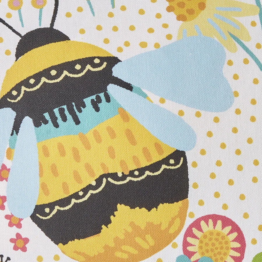 Buzzy Bee Outdoor Filled Cushion by Fusion in Ochre