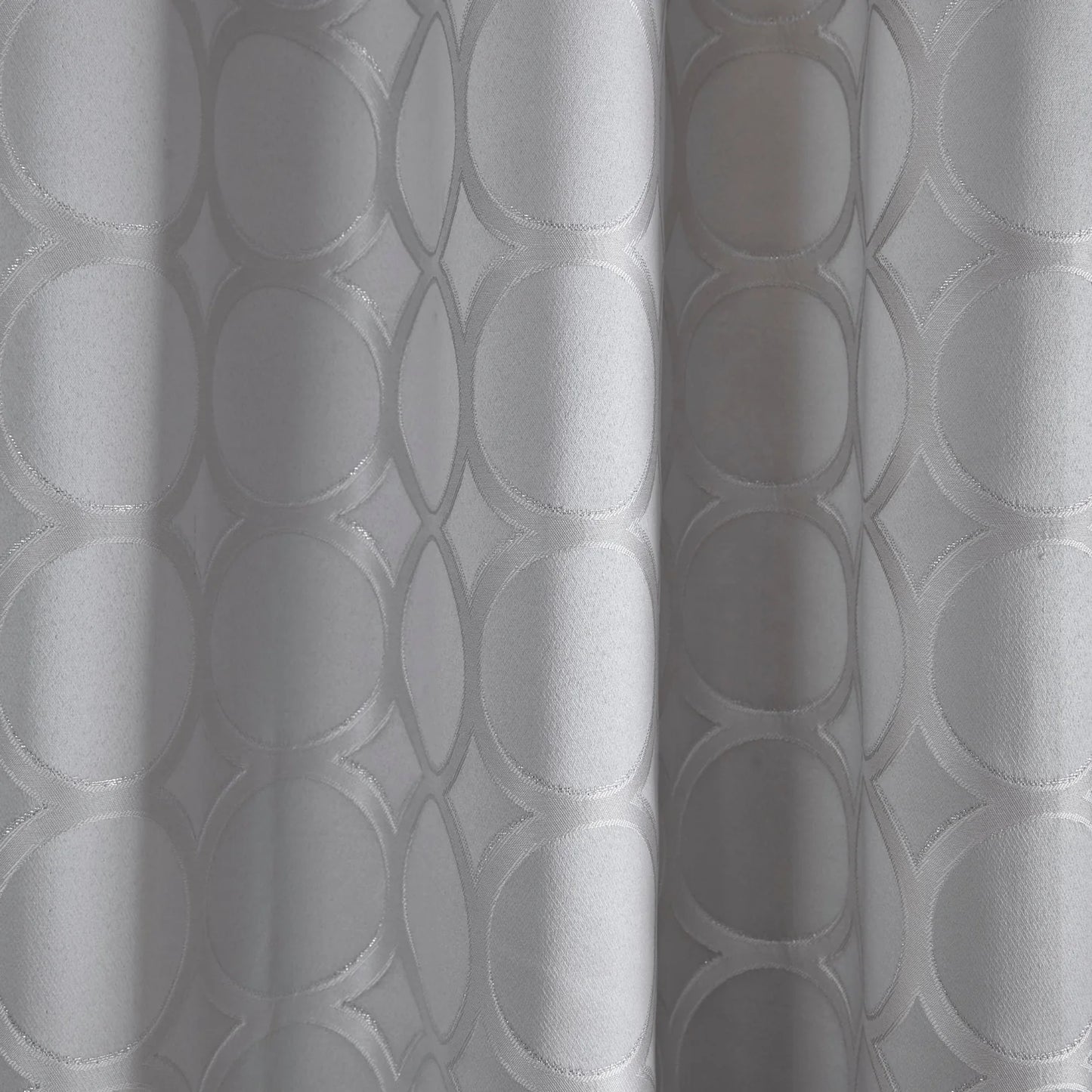 Cassina Eyelet Curtains by Appletree Boutique in Silver