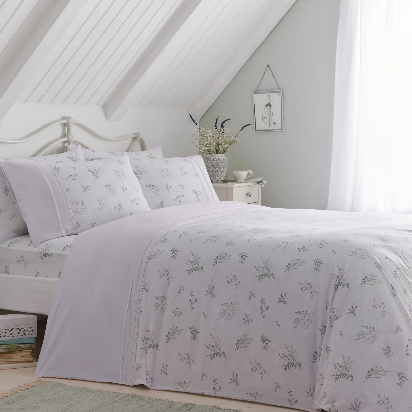 Chloe Duvet Cover Set by Dreams & Drapes Decorative in Lilac