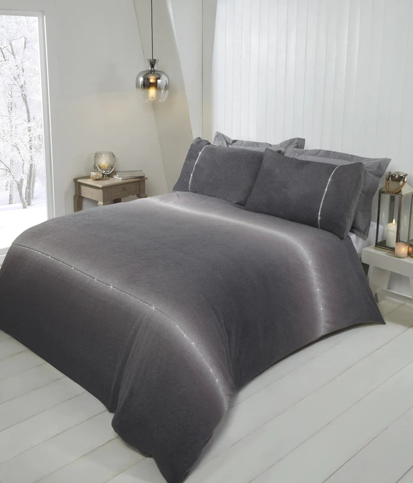 Diamante Teddy Duvet Set