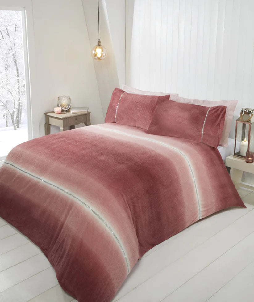 Diamante Teddy Duvet Set