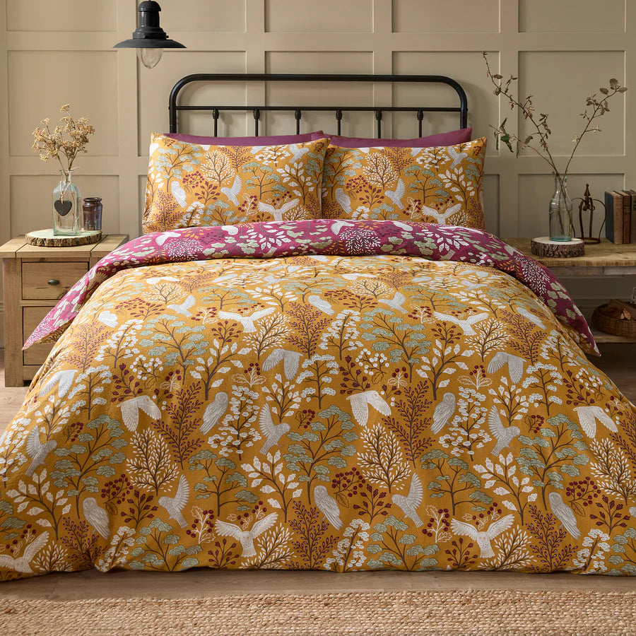 Enchanted Duvet Cover Set by Dreams & Drapes Lodge in Gold