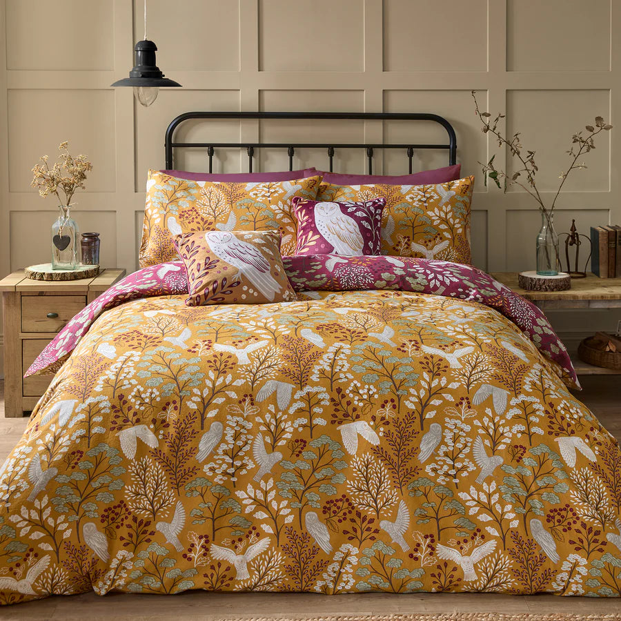 Enchanted Duvet Cover Set by Dreams & Drapes Lodge in Gold