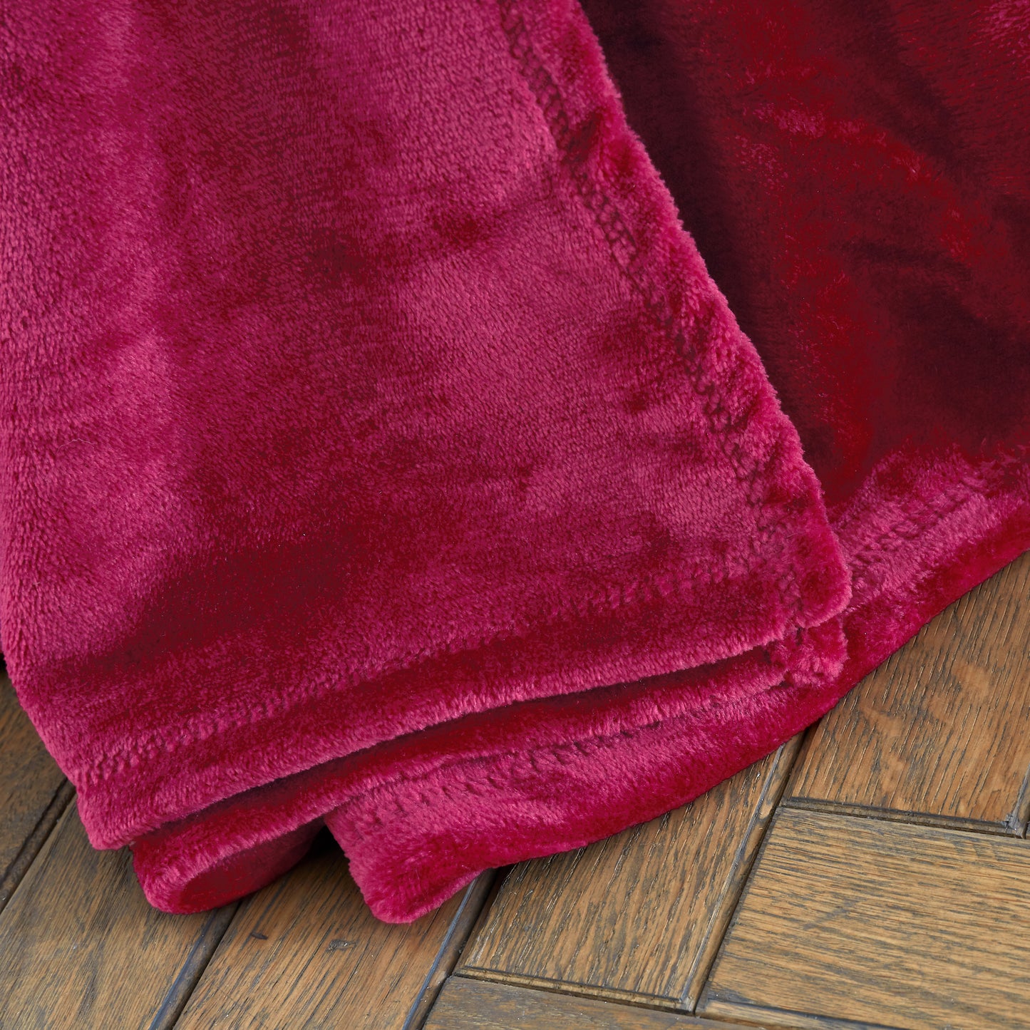 Velvet Touch Raschel Blanket Throw in Hot Pink by Catherine Lansfield