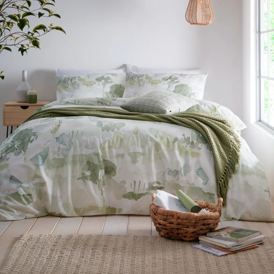 Edale Duvet Cover Set by Appletree Loft in Green