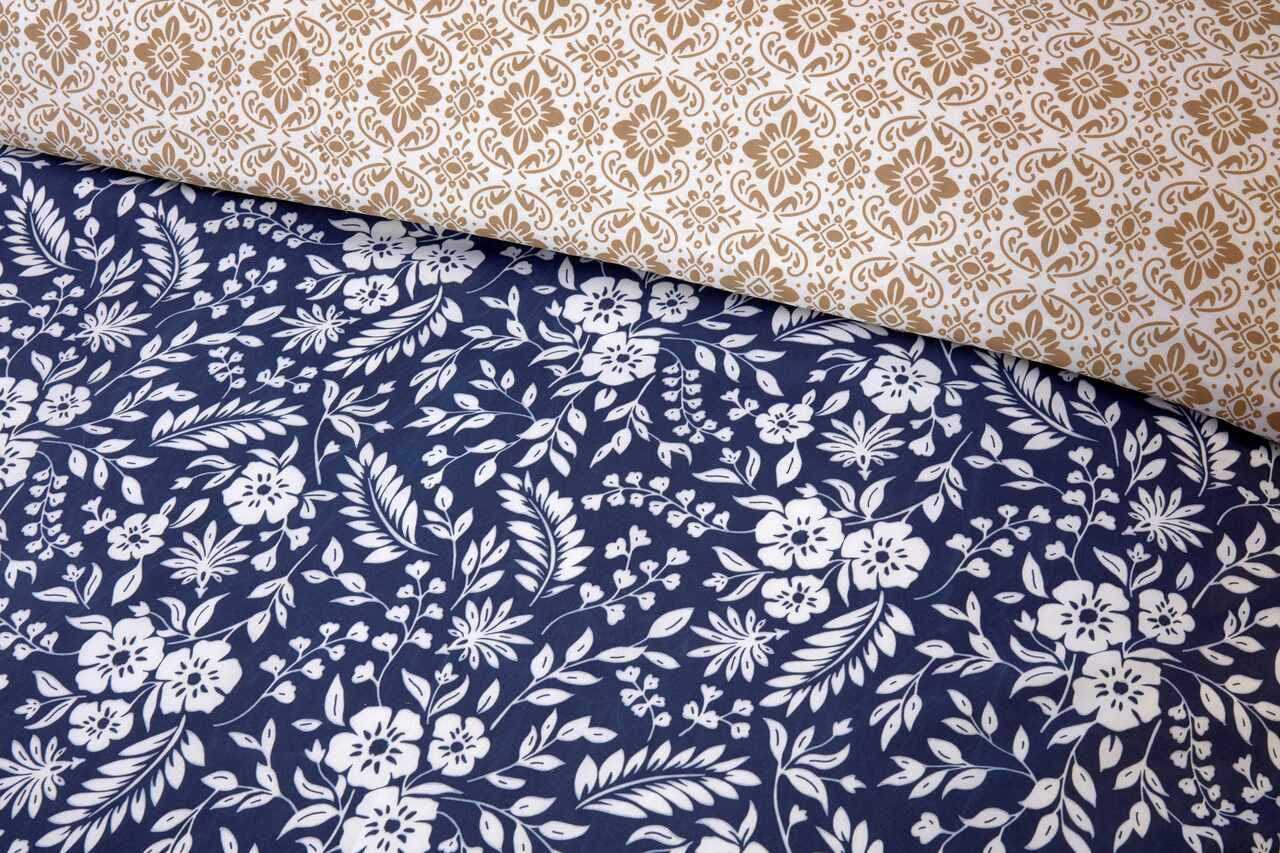 Eleanor Duvet Cover Set in Navy