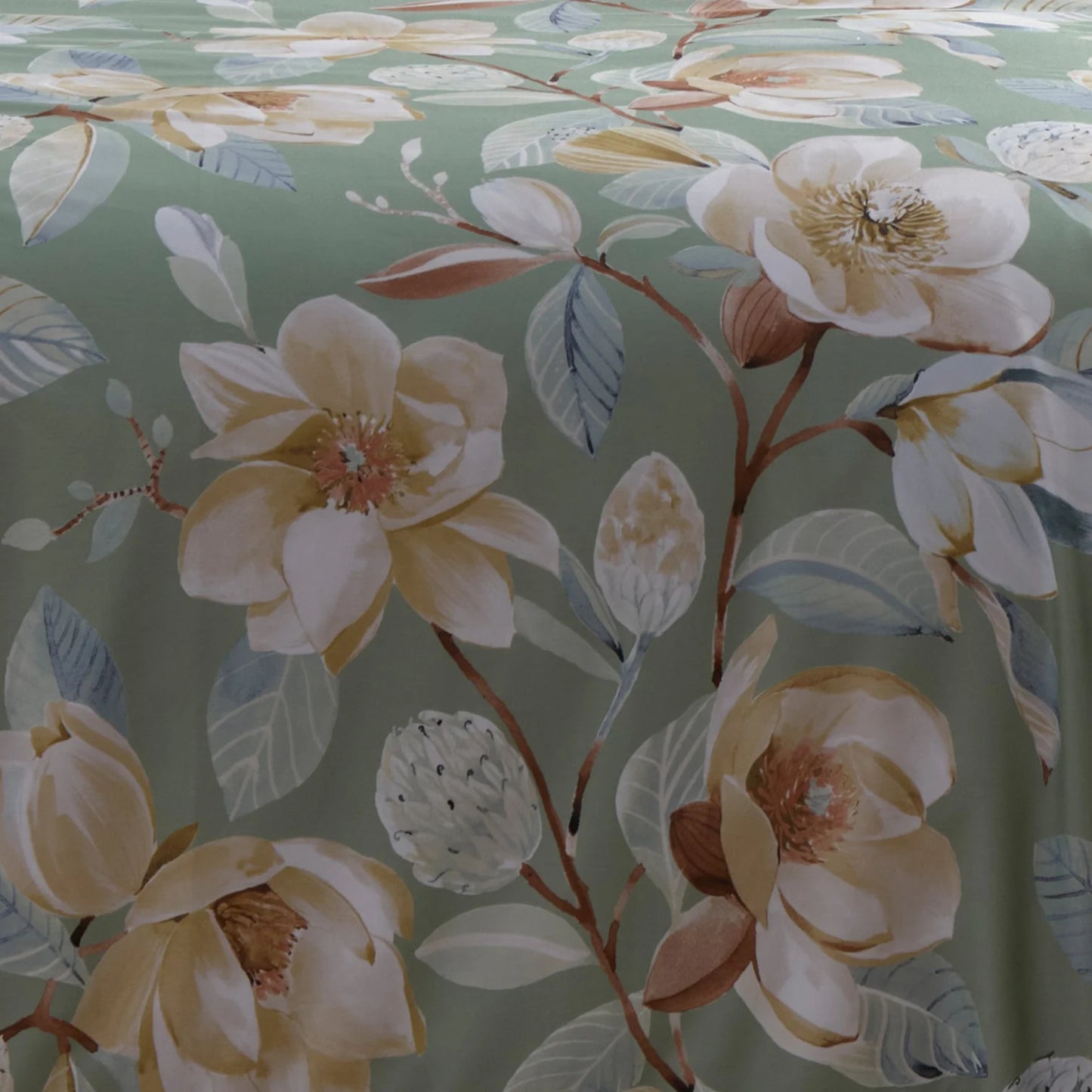 Eleanor Duvet Cover Set by Appletree Heritage in Green