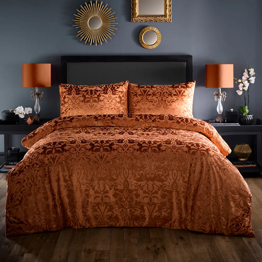 Firenza Duvet Cover Set by Laurence Llewelyn-Bowen in Spice