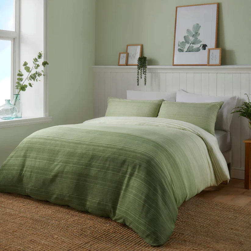 Green Fairhaven Duvet Cover Set by Fusion