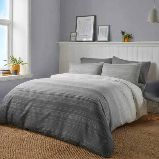 Charcoal Fairhaven Duvet Cover Set by Fusion