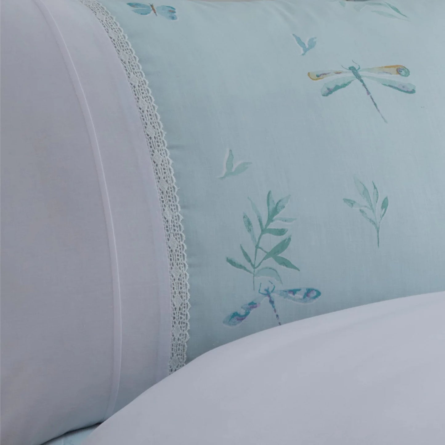 Fifi Duvet Cover Set by Dreams & Drapes Decorative in Duck Egg