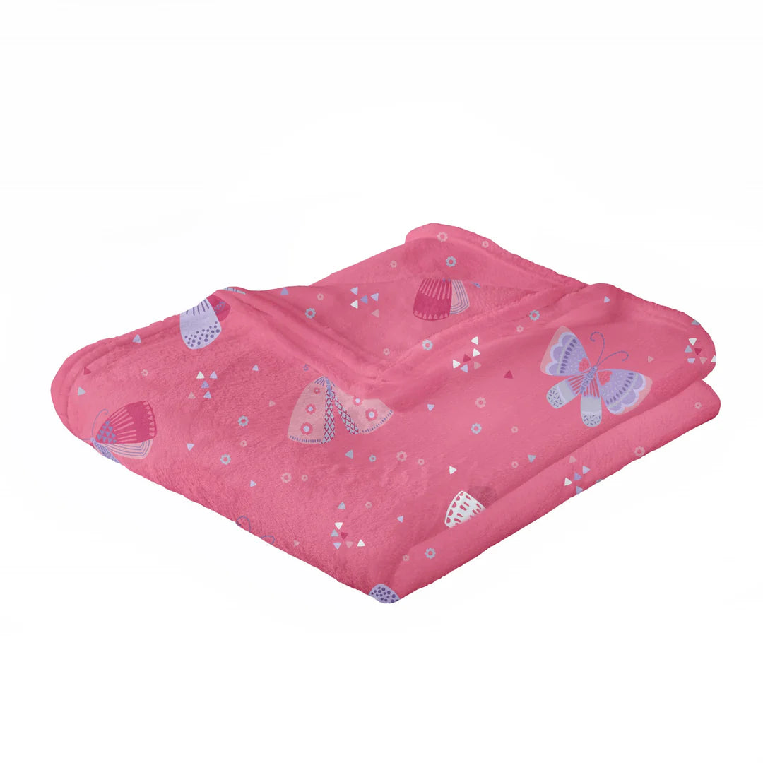 Flutterby Butterfly Throw by Bedlam in Pink