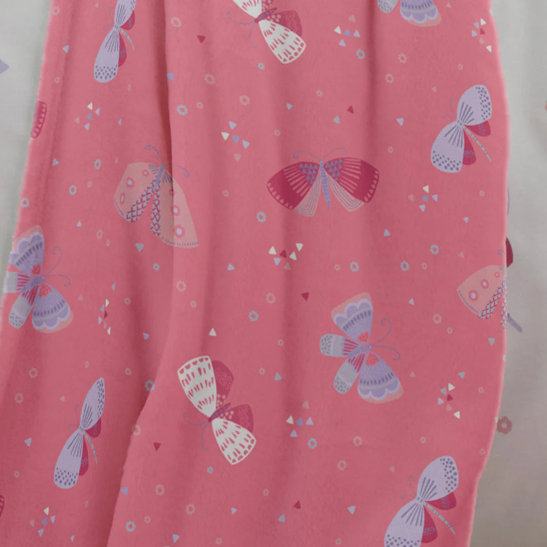 Flutterby Butterfly Throw by Bedlam in Pink