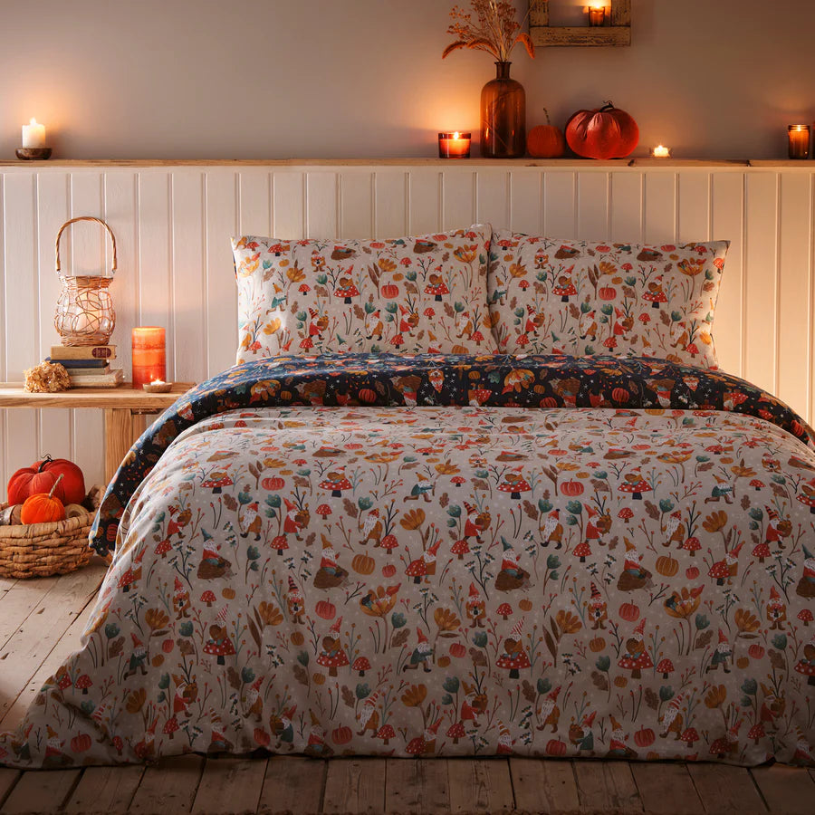 Gonks and Friends Duvet Cover Set by Fusion in Natural