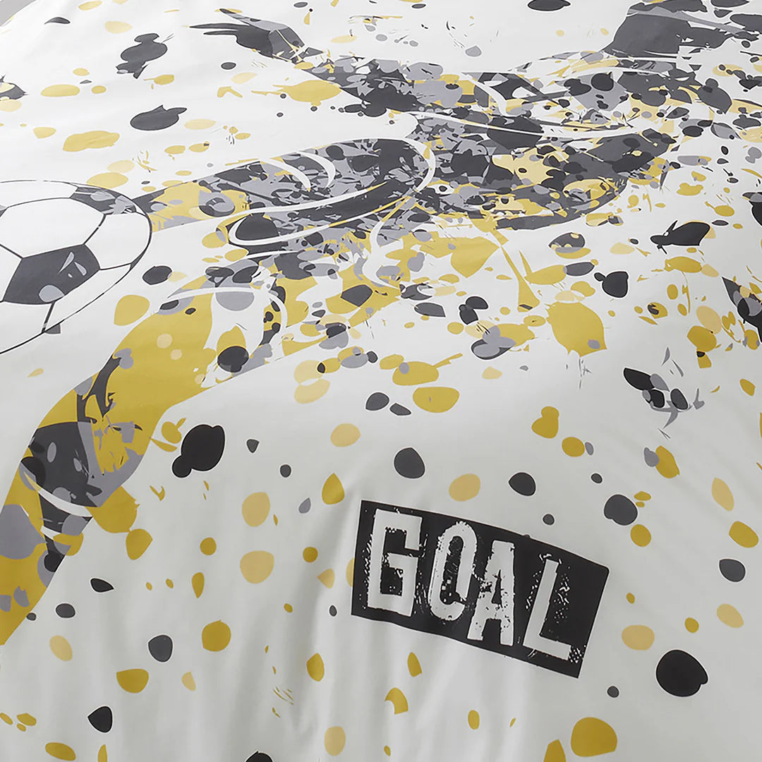 Goal Duvet Cover Set by Bedlam in Gold