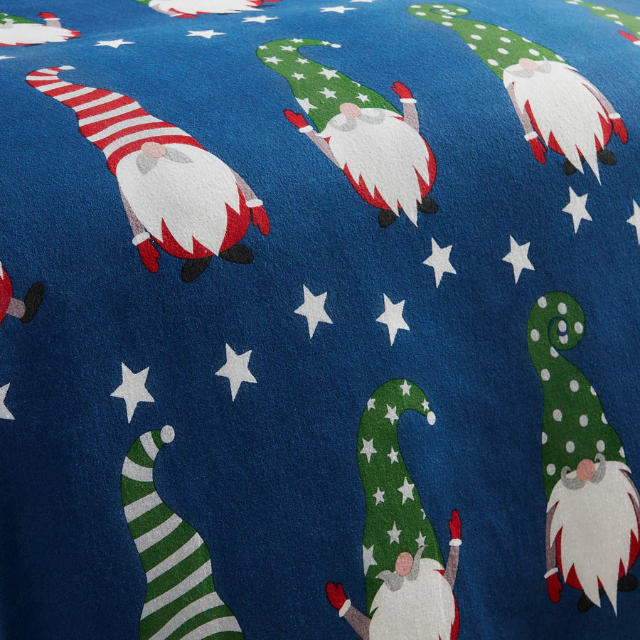 Gnome For Christmas Duvet Cover Set by Fusion Christmas in Navy