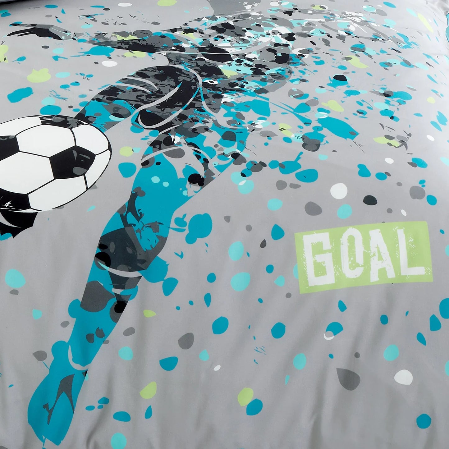 Goal Duvet Cover Set by Bedlam in Grey