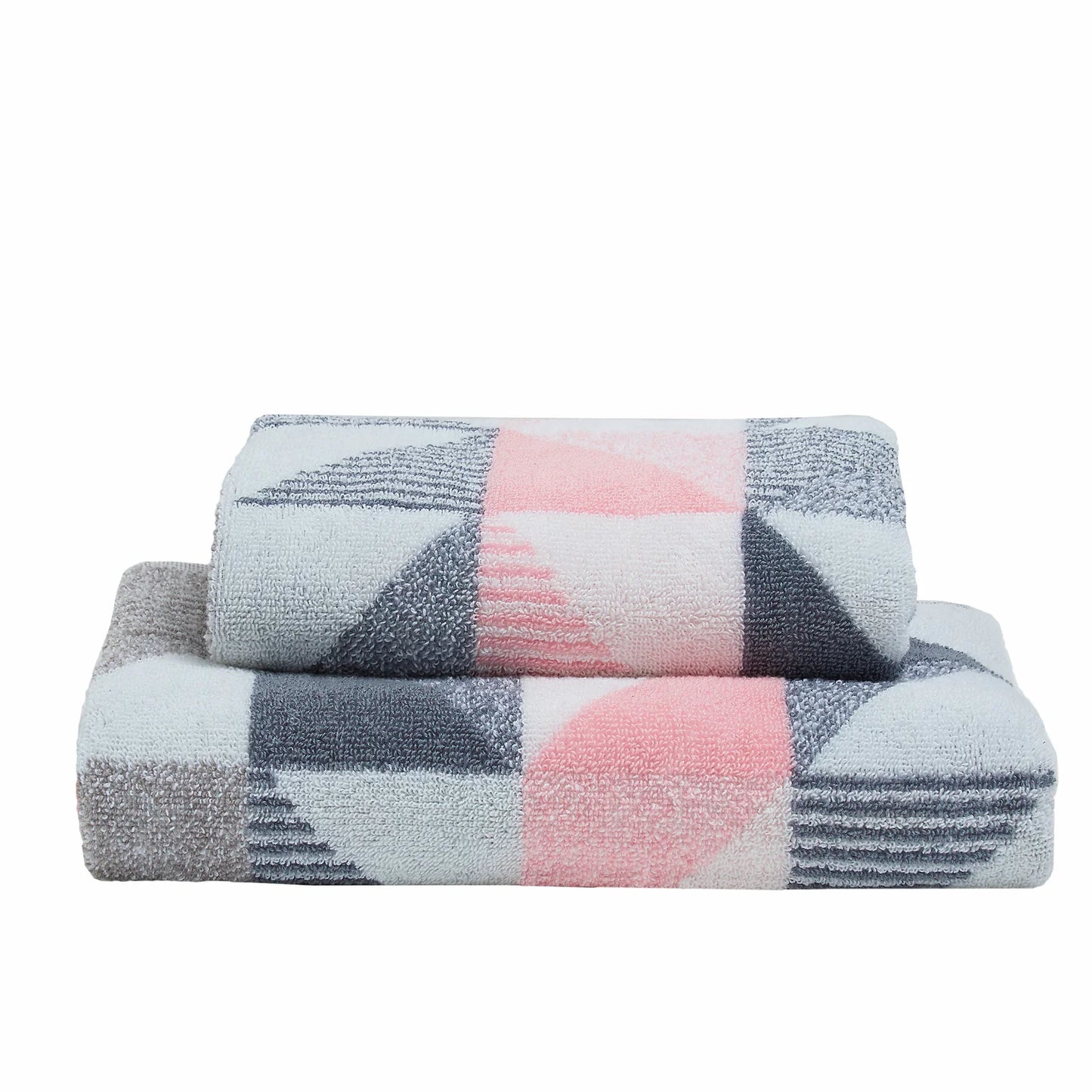 Hendra Hand and Bath Towels by Fusion  Bathroom in Pink/Grey