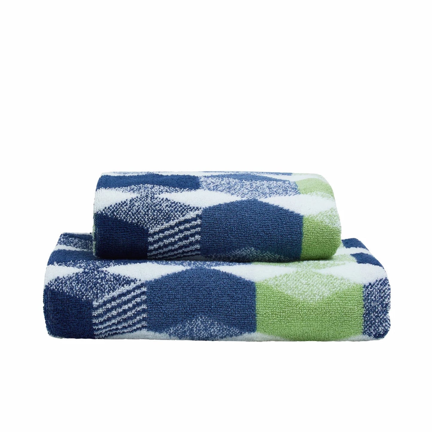 Hendra Hand and Bath Towels by Fusion Bathroom in Navy