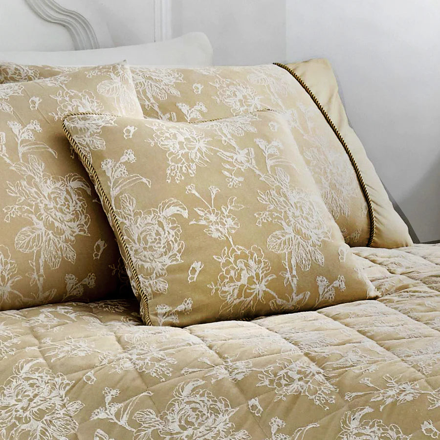 Jasmine Damask Duvet Cover Set  in Champagne - by D&D Woven