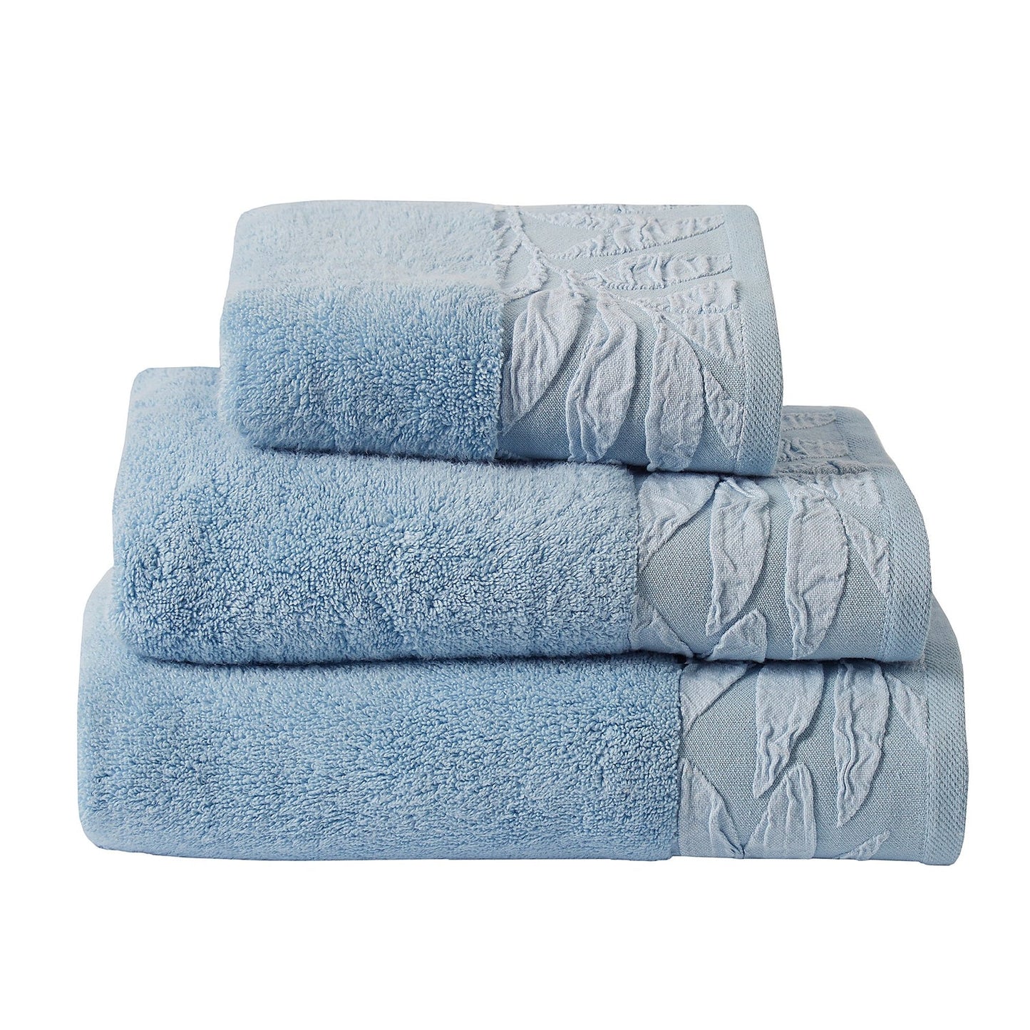 Lacie Towels by Dreams & Drapes Bathroom in Blue