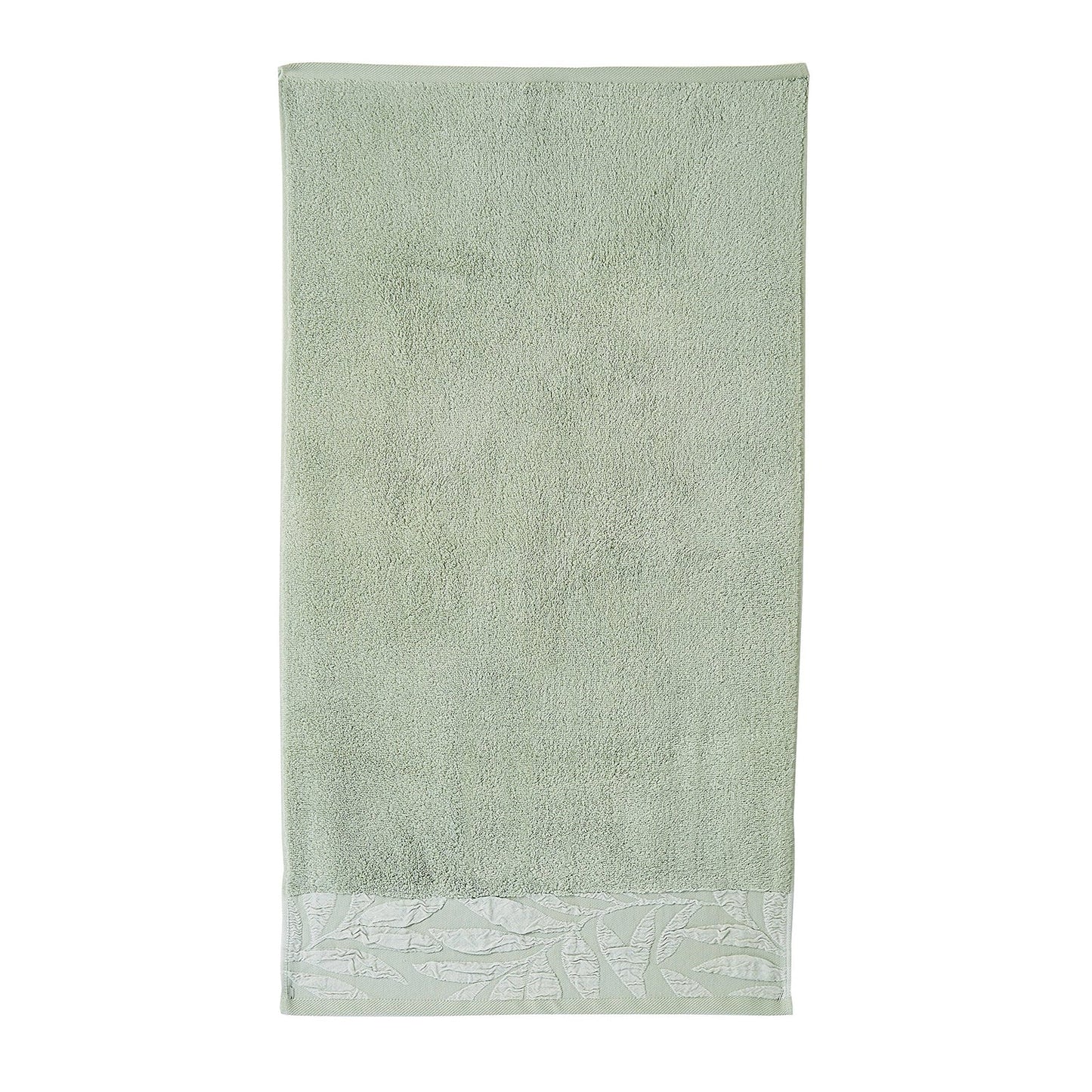 Lacie Towels by Dreams & Drapes Bathroom in Steel/Sage