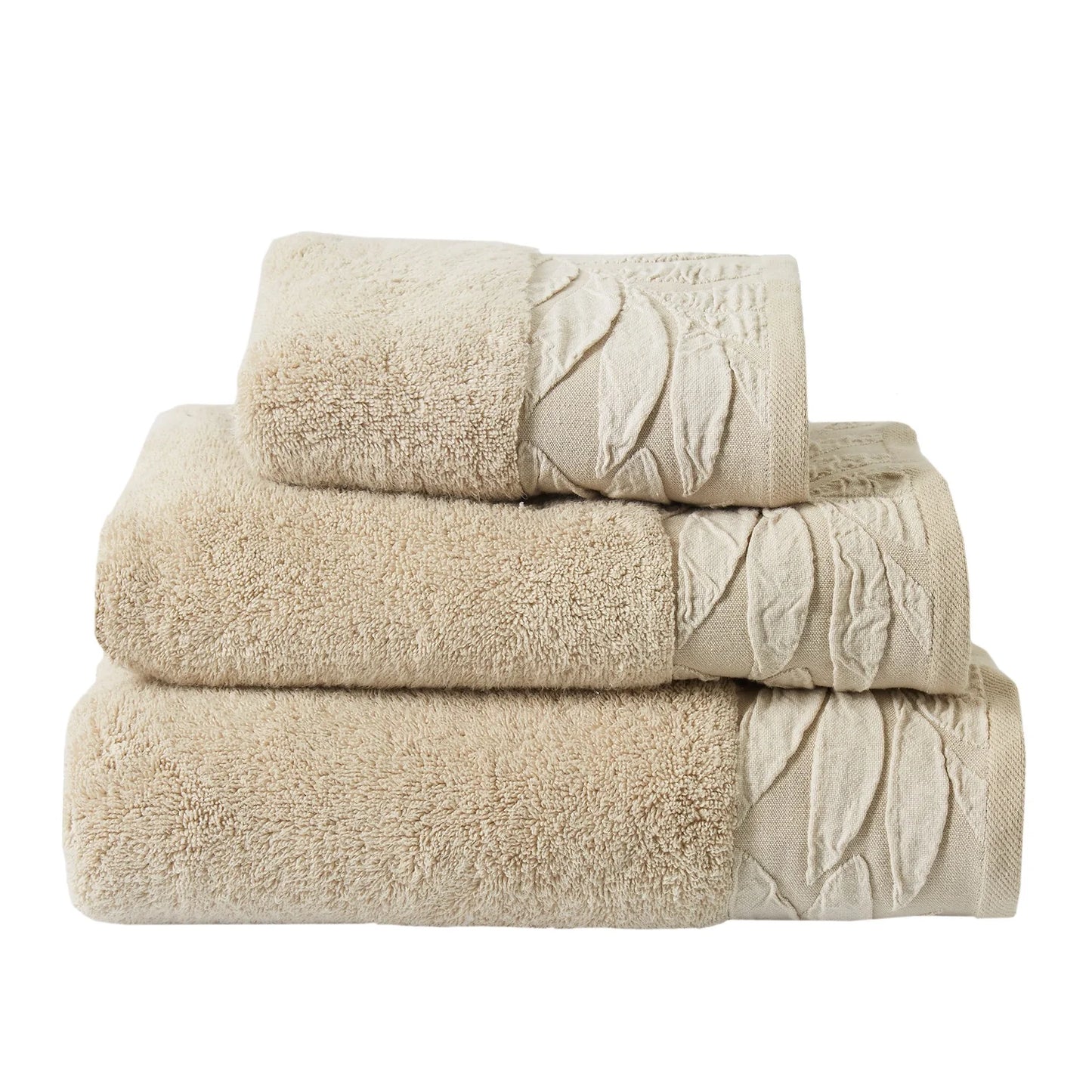 Lacie Towels by Dreams & Drapes Bathroom in Natural