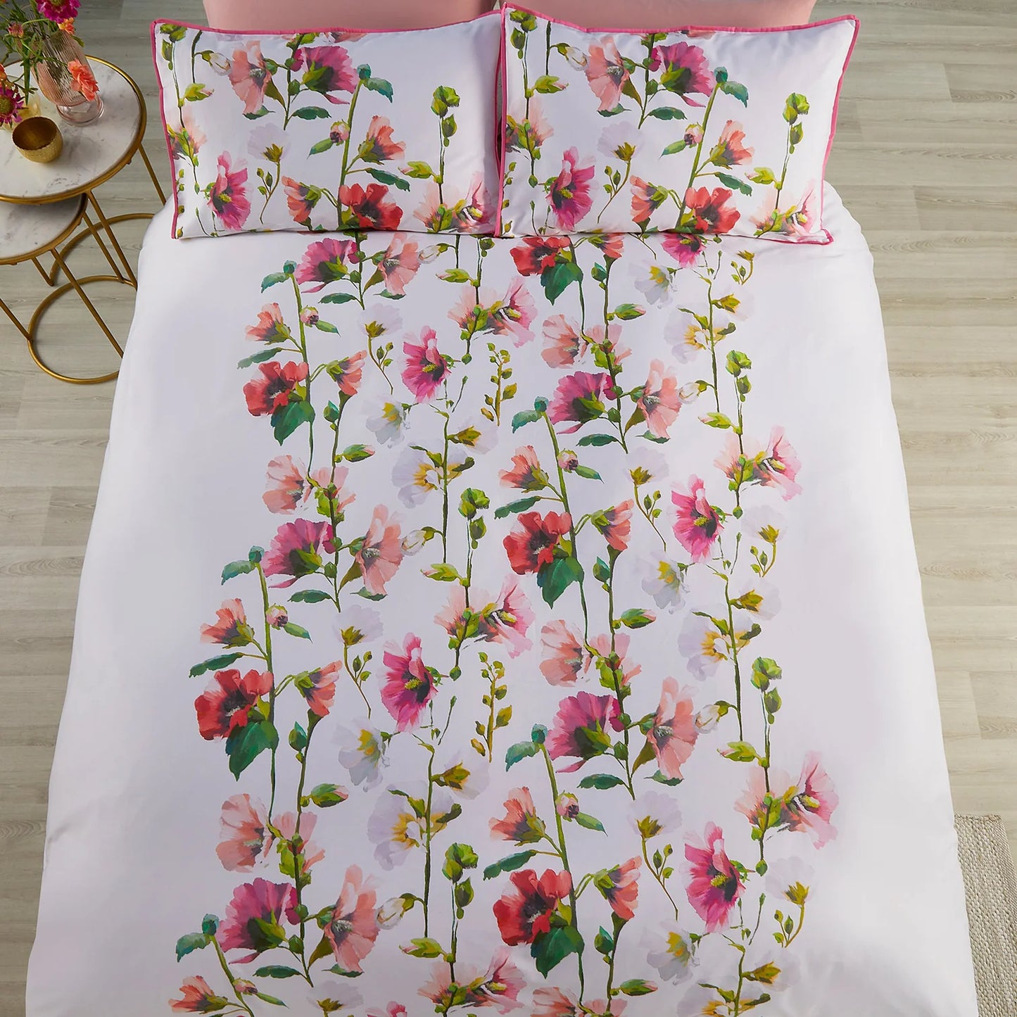 Layla Duvet Cover Set by Soiree in Pink