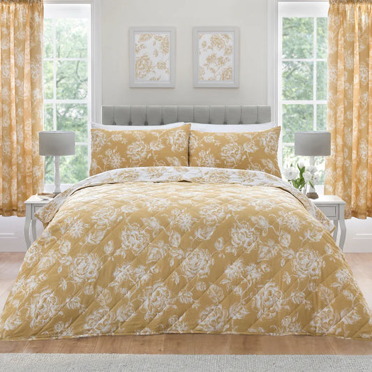 Mishka Bedspread by Dreams & Drapes Design in Gold