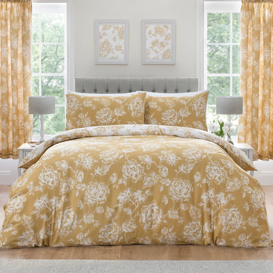 Mishka Duvet Cover Set by Dreams & Drapes Design in Gold