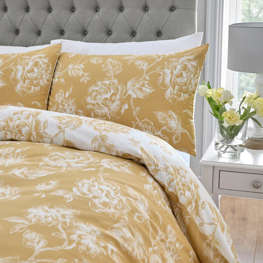 Mishka Duvet Cover Set by Dreams & Drapes Design in Gold