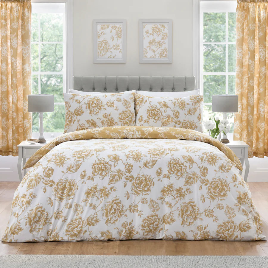 Mishka Duvet Cover Set by Dreams & Drapes Design in Gold