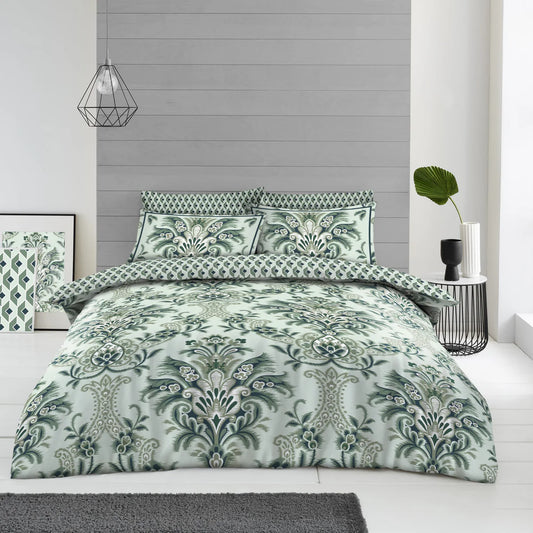 Marilyn Printed Complete Bedding Set - Green