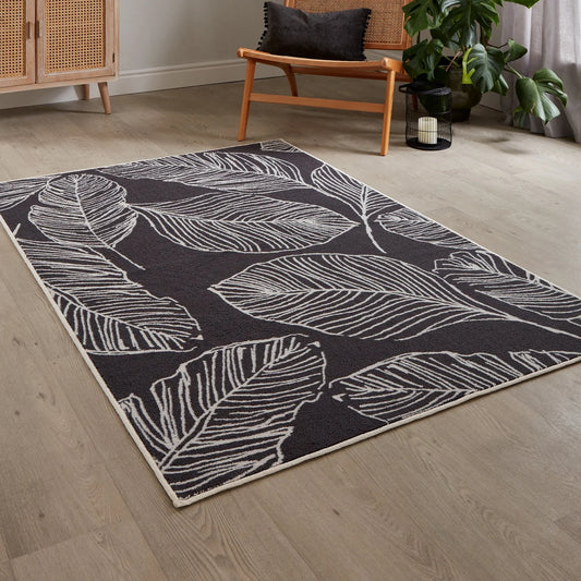 Matteo Washable Rug by Fusion in Charcoal