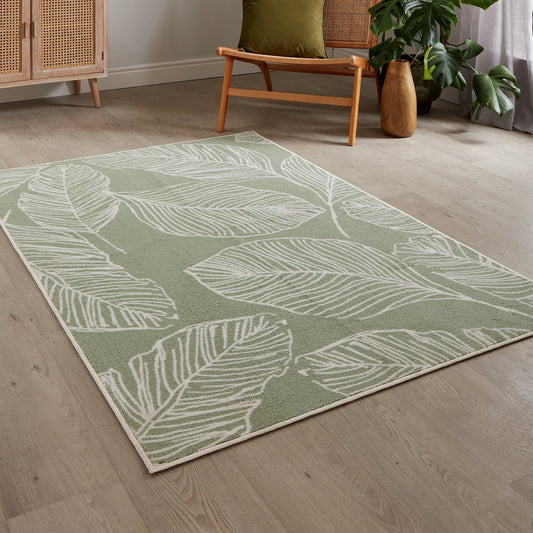 Matteo Washable Rug by Fusion in Green