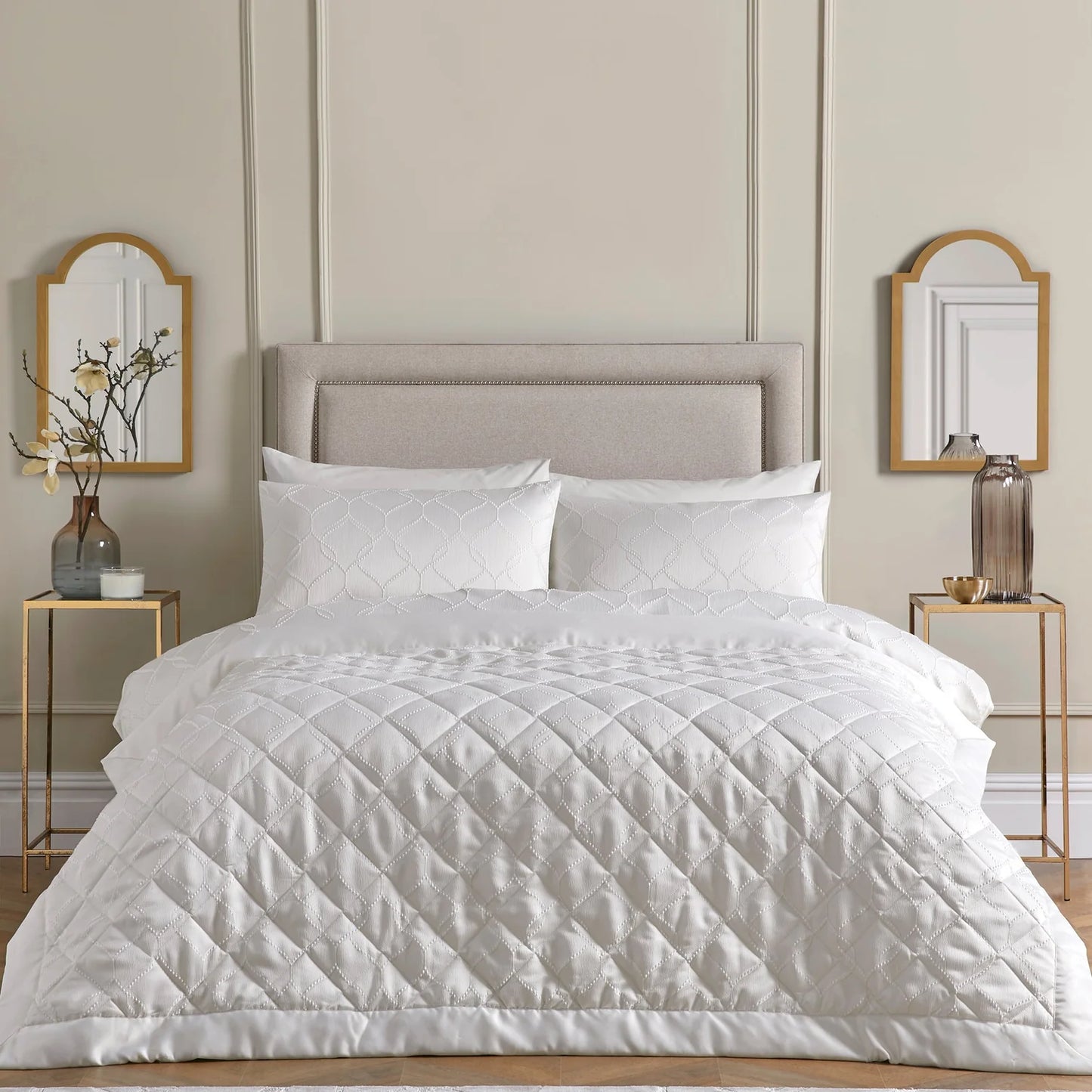 Montez Bedspread by Soiree in Ivory