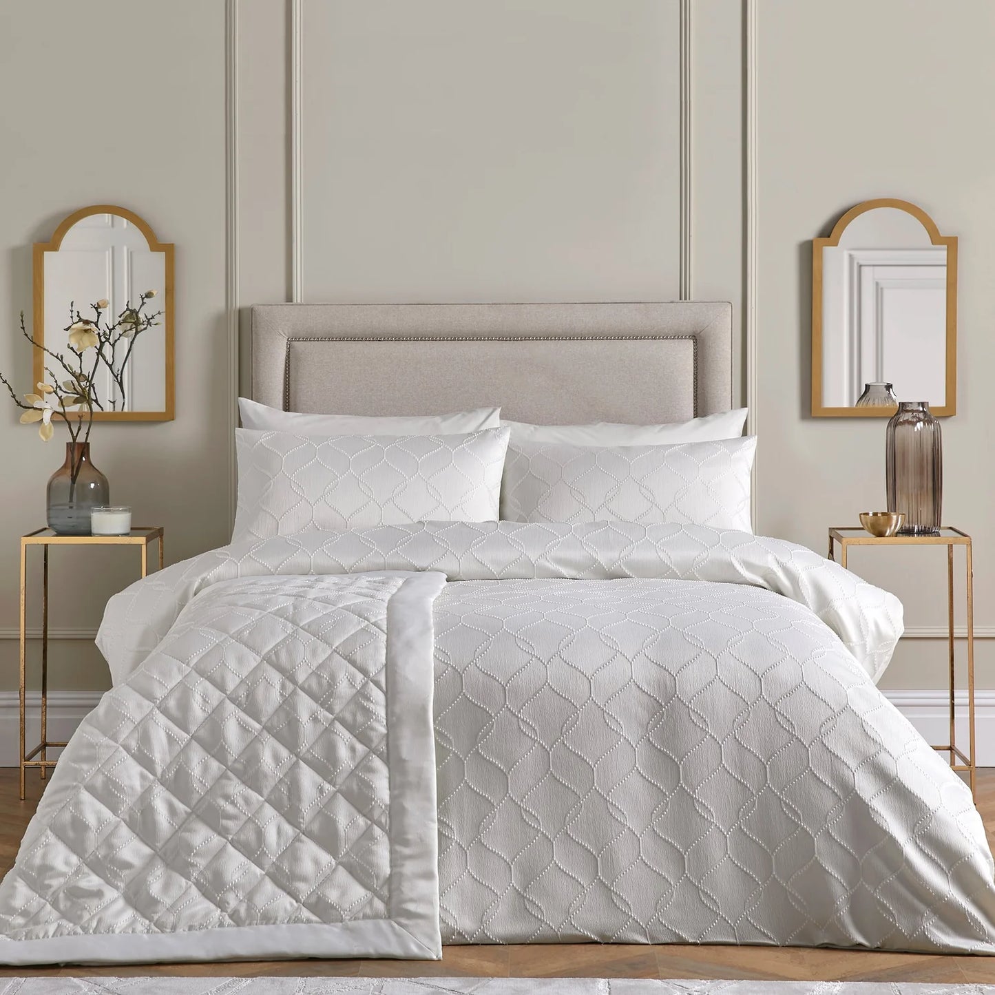 Montez Bedspread by Soiree in Ivory