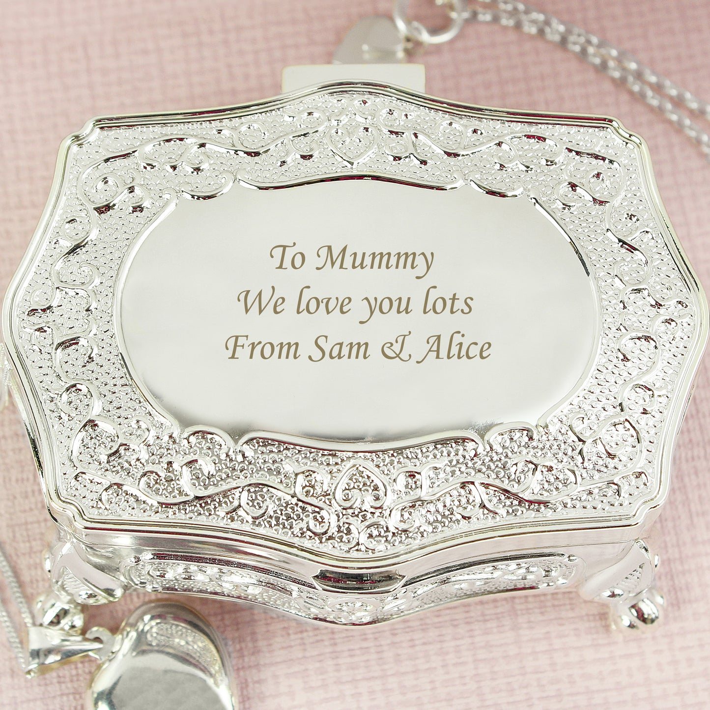 Personalised Small Antique Trinket Box