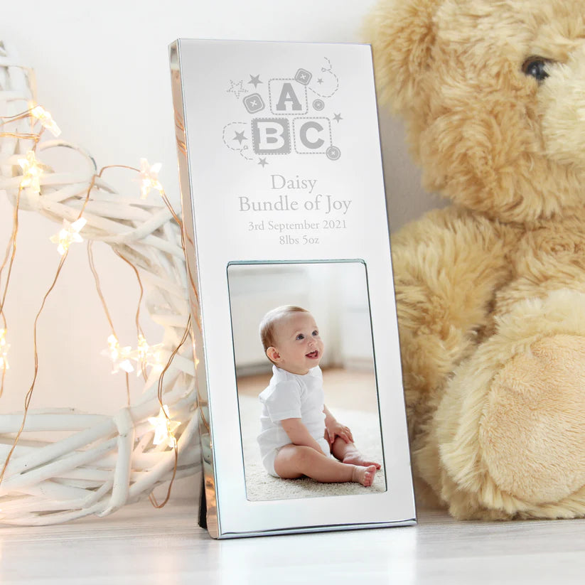 Personalised ABC Small 2x3 Silver Photo Frame