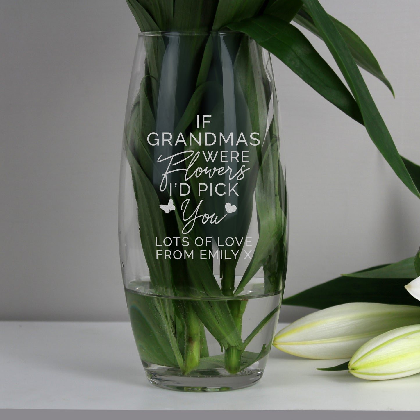 Personalised I'd Pick You Bullet Vase