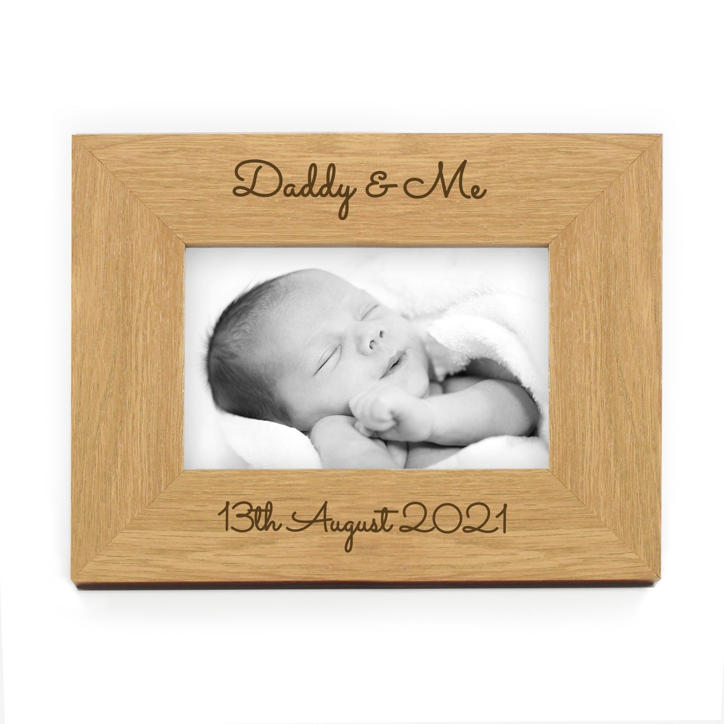 Personalised Free Text 6x4 Wooden Photo Frame